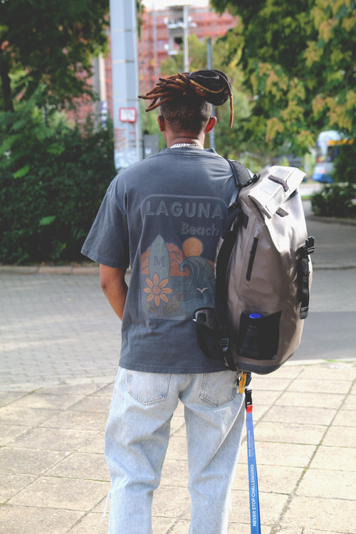 Dark Grey Acid Washed Unisex 100% organic Cotton T-Shirt
