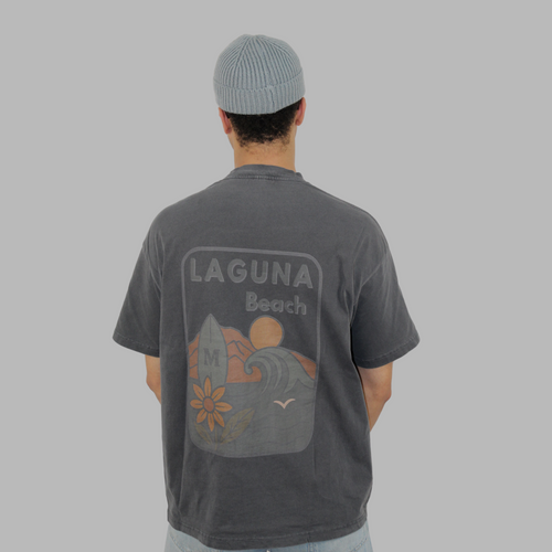 Dark Grey Acid Washed Unisex 100% organic Cotton T-Shirt
