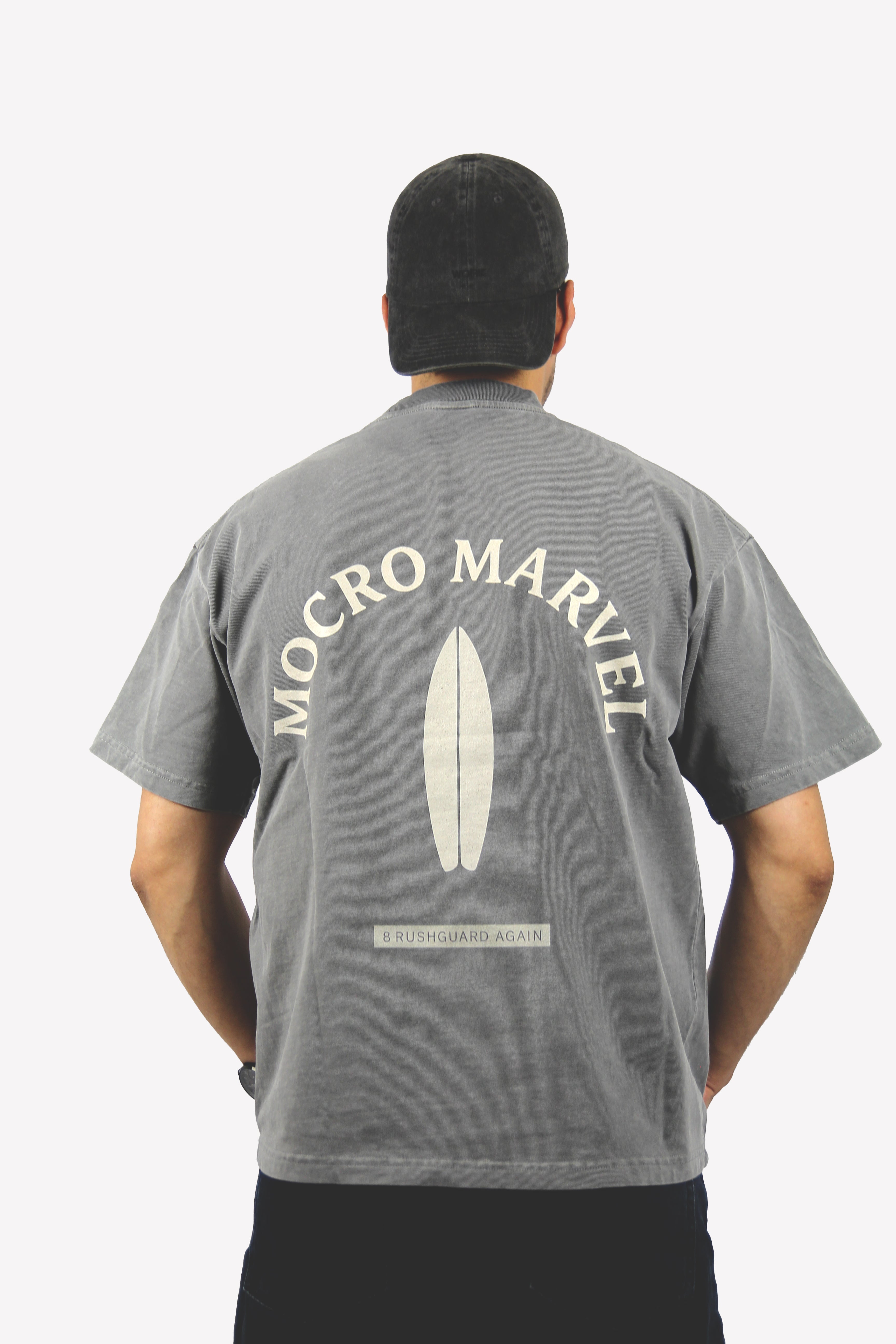 Light Grey Acid Washed UniSex 100% Organic Cotton T-Shirt