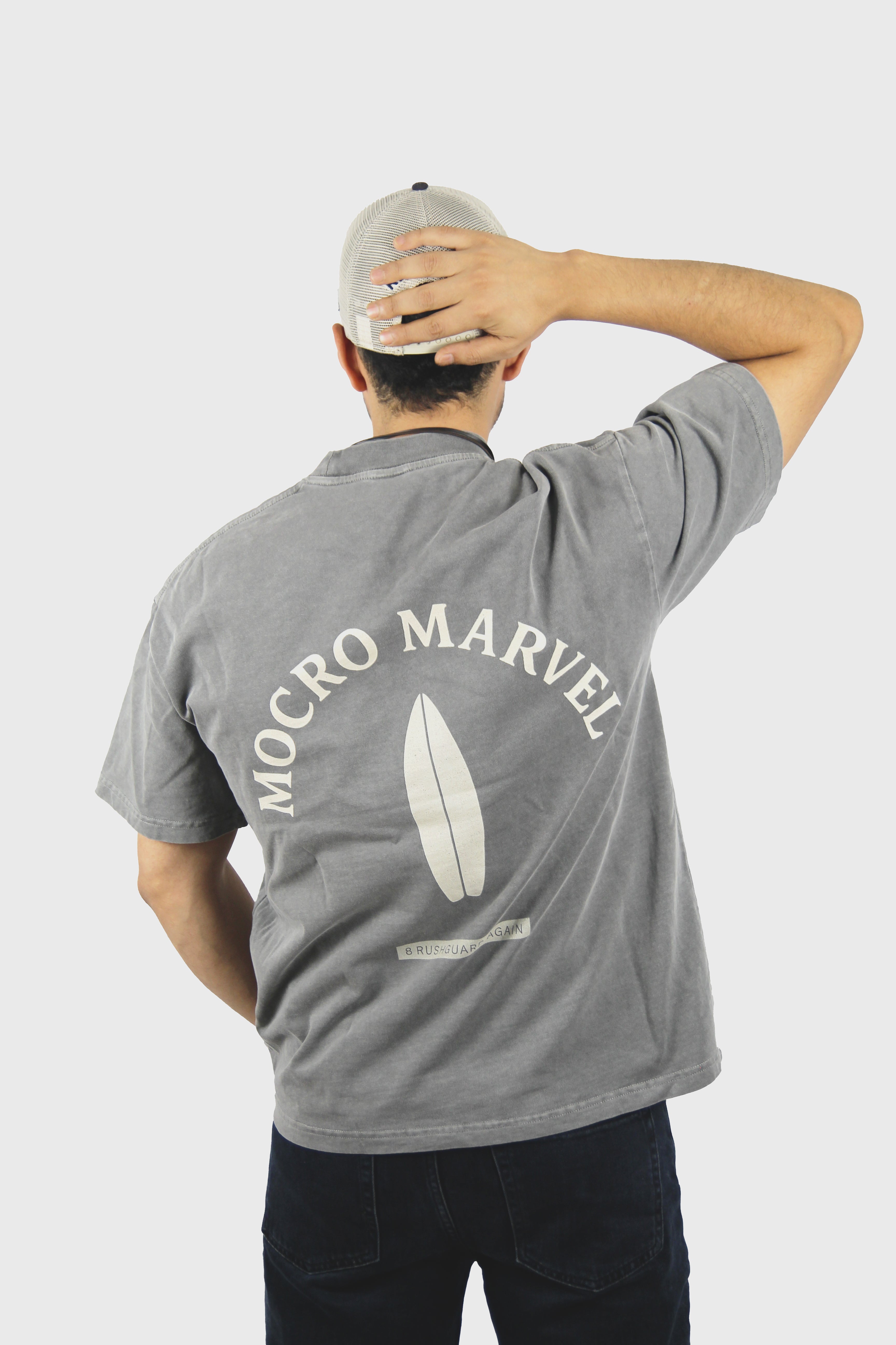 Light Grey Acid Washed UniSex 100% Organic Cotton T-Shirt